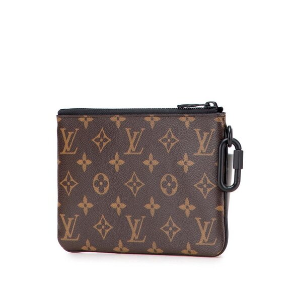 LOUIS VUITTON Brown Monogram Leather Clutch Bag - Picture 2 of 10